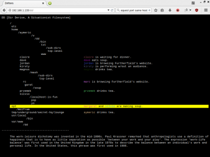 Dir Derive (A Situationist Filesystem)