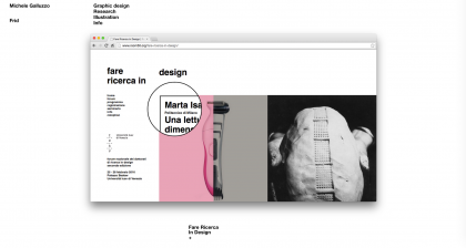 Fare Ricerca in Design, 2016